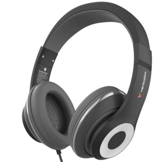 Fejhallgató, mikrofonnal, USB-C, VERBATIM "TruSound Headset", fekete Fejhallgató, mikrofonnal, USB-C, VERBATIM "TruSound Headset", fekete
