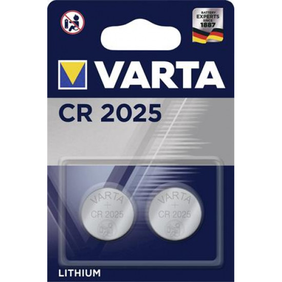 Gombelem, CR2025, 2 db, VARTA