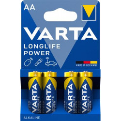 Elem, AA ceruza, 4 db, VARTA "Longlife Power" Elem, AA ceruza, 4 db, VARTA "Longlife Power"