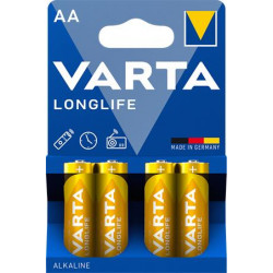 Elem, AA ceruza, 4 db, VARTA "Longlife" Elem, AA ceruza, 4 db, VARTA "Longlife"