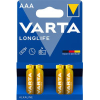 Elem, AAA mikro, 4 db, VARTA "Longlife" Elem, AAA mikro, 4 db, VARTA "Longlife"