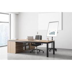 Flipchart tábla, mágneses felület, 70x100 cm, mobil,  VICTORIA Flipchart tábla, mágneses felület, 70x100 cm, mobil,  VICTORIA