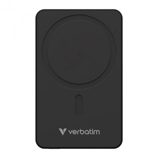 Power bank, külső akkumulátor, vezeték nélküli, 10.000mAh, VERBATIM "Charge n Go Essentials", fekete Power bank, külső akkumulátor, vezeték nélküli, 10.000mAh, VERBATIM "Charge n Go Essentials", fekete