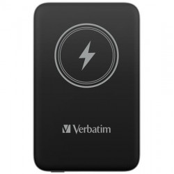 Hordozható akkumulátor, vezeték nélküli töltés, 10000 mAh, VERBATIM "MCP-10, fekete