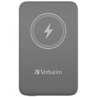 Hordozható akkumulátor, vezeték nélküli töltés, 10000 mAh, VERBATIM "MCP-10, szürke Hordozható akkumulátor, vezeték nélküli töltés, 10000 mAh, VERBATIM "MCP-10, szürke