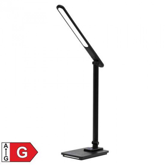 Asztali lámpa, LED, szabályozható, fém, éjjeli fény, HOME, fekete Asztali lámpa, LED, szabályozható, fém, éjjeli fény, HOME, fekete