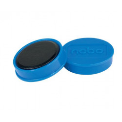 Korong mágnes, fehértáblához, 30 mm, 4 db, NOBO, kék Korong mágnes, fehértáblához, 30 mm, 4 db, NOBO, kék
