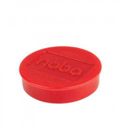 Mágneskorong, erős, 38 mm, 10 db, NOBO, piros Mágneskorong, erős, 38 mm, 10 db, NOBO, piros