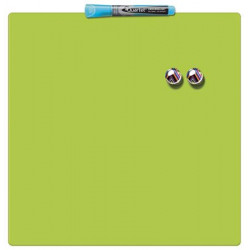 Üzenőtábla, mágneses, írható, zöld, 36x36 cm, REXEL