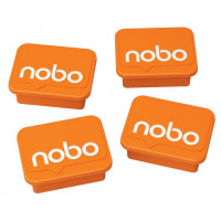Mágnesek fehértáblához 4 db, NOBO narancs Mágnesek fehértáblához 4 db, NOBO narancs