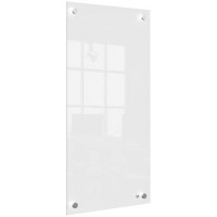 Üzenőtábla, üveg, fali, keskeny, 30x60 cm, NOBO "Home", fehér Üzenőtábla, üveg, fali, keskeny, 30x60 cm, NOBO "Home", fehér