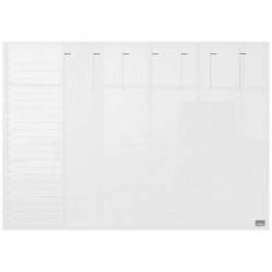 Tervezőtábla, akril, heti, fali/asztali, A3, NOBO "Home"