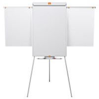Flipchart tábla, mágneses felület, 2 db segédkarral, NOBO "Essential", fehér Flipchart tábla, mágneses felület, 2 db segédkarral, NOBO "Essential", fehér