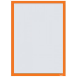 Posztertábla, fali, A3 méret, műanyag keret, 2 db, NOBO, narancs