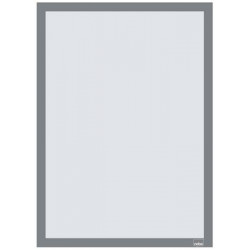 Posztertábla, fali, A3 méret, műanyag keret, 2 db, NOBO, ezüst