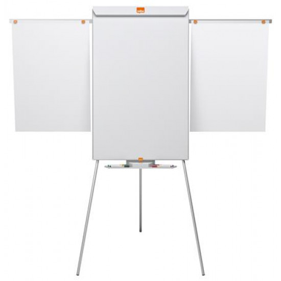 Flipchart tábla, NanoClean™ felületű, mágneses felület, 2 db segédkarral, NOBO