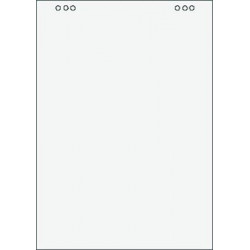 Flipchart papír, sima, 68x98 cm, 5x20 lap, VICTORIA