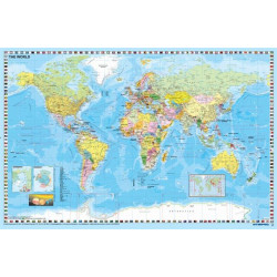 Könyökalátét, kétoldalas, STIEFEL "Föld országai/ Közép-Európa autótérképe" Könyökalátét, kétoldalas, STIEFEL "Föld országai/ Közép-Európa autótérképe"