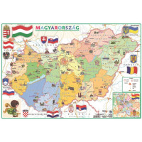 Könyökalátét, kétoldalas, A3, STIEFEL "Gyerek Mo. közigazgatása /Mo. domborzata" Könyökalátét, kétoldalas, A3, STIEFEL "Gyerek Mo. közigazgatása /Mo. domborzata"