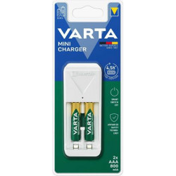 Elemtöltő, AA/AAA, 2x800 mAh AAA, VARTA "Mini" Elemtöltő, AA/AAA, 2x800 mAh AAA, VARTA "Mini"