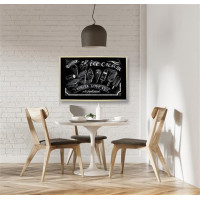 Krétás tábla, fekete felület, nem mágneses, 60x90 cm, fakeret, VICTORIA Krétás tábla, fekete felület, nem mágneses, 60x90 cm, fakeret, VICTORIA