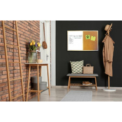 Kombi tábla, 40x60 cm, fakeret, VICTORIA