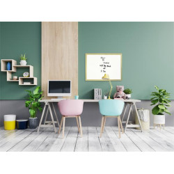 Fehértábla, nem mágneses, 40x60 cm, fa keret, VICTORIA