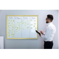 Fehértábla, nem mágneses, 60x90 cm, fa keret, VICTORIA Fehértábla, nem mágneses, 60x90 cm, fa keret, VICTORIA