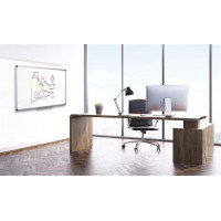 Fehértábla, mágneses, zománcozott, 100x200 cm, alumínium keret, VICTORIA Fehértábla, mágneses, zománcozott, 100x200 cm, alumínium keret, VICTORIA