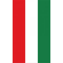 Zászló, asztali, magyar, címer nélkül, 15x25 cm