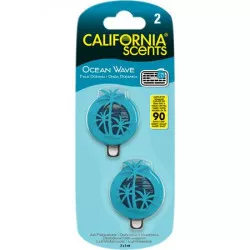 Autóillatosító, mini diffúzer, 2*3 ml, CALIFORNIA SCENTS "Ocean Wave"