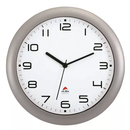 Falióra, 30 cm, ALBA "Hornew", ezüst