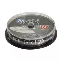 BD-R BluRay lemez, 25GB, 6x, 10 db, hengeren, HP BD-R BluRay lemez, 25GB, 6x, 10 db, hengeren, HP