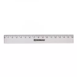 Vonalzó, műanyag, 16 cm, DONAU