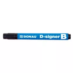 Táblamarker, 2-4 mm, kúpos, DONAU "D-signer B"", fekete