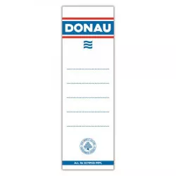 Cserecímke, iratrendezőhöz, öntapadó, 54x153 mm, DONAU, fehér Cserecímke, iratrendezőhöz, öntapadó, 54x153 mm, DONAU, fehér