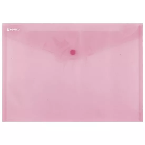 Irattartó tasak, A4, PP, patentos, DONAU, piros