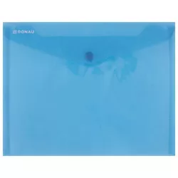 Irattartó tasak,A5, PP, patentos, DONAU, kék