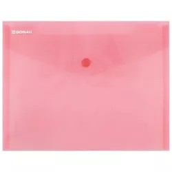 Irattartó tasak,A5, PP, patentos, DONAU, piros