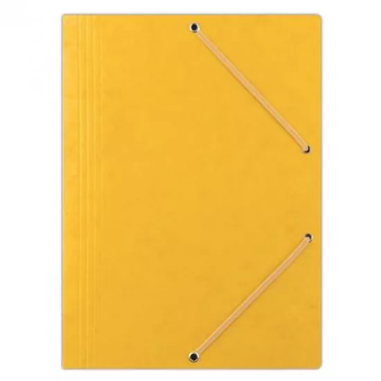 Gumis mappa, prespán, A4, DONAU "Premium", citromsárga