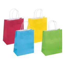 Ajándéktáska, sodrottfüles, 18x23x10 cm, DONAU "Home", vegyes színek Ajándéktáska, sodrottfüles, 18x23x10 cm, DONAU "Home", vegyes színek