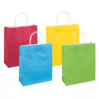 Ajándéktáska, sodrottfüles, 25x30x10 cm, DONAU "Home", vegyes színek Ajándéktáska, sodrottfüles, 25x30x10 cm, DONAU "Home", vegyes színek