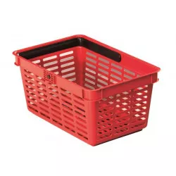 Bevásárlókosár, műanyag, 19 l, DURABLE, piros