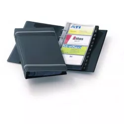 Névjegykártyatartó, 200 db-os, A-Z regiszterrel, álló, DURABLE "VISIFIX®", szürke
