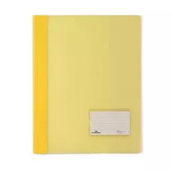 Gyorsfűző, A4, extra erős, széles, DURABLE, sárga