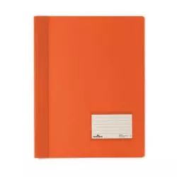 Gyorsfűző, A4, extra erős, DURABLE "DURALUX®", áttetsző narancs