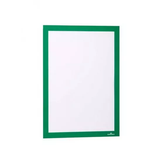 Infokeret, A4, öntapadó háttal, DURABLE "DURAFRAME®", zöld