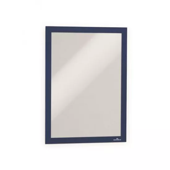Bemutató keret, A4, öntapadó, DURABLE "DURAFRAME®", sötétkék
