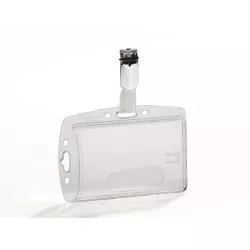 Azonosítókártya-tartó, akril, zárt, csíptetővel, DURABLE Azonosítókártya-tartó, akril, zárt, csíptetővel, DURABLE