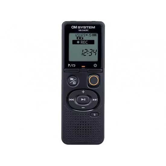 Diktafon, digitális, 4 GB memória, OM SYSTEM "VN-541PC", fekete Diktafon, digitális, 4 GB memória, OM SYSTEM "VN-541PC", fekete